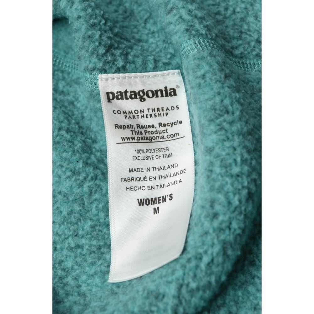 Patagonia Better Sweater Jacket Womens Medium Blue 1/4-Zip Long Sleeve Fleece - Picture 10 of 13